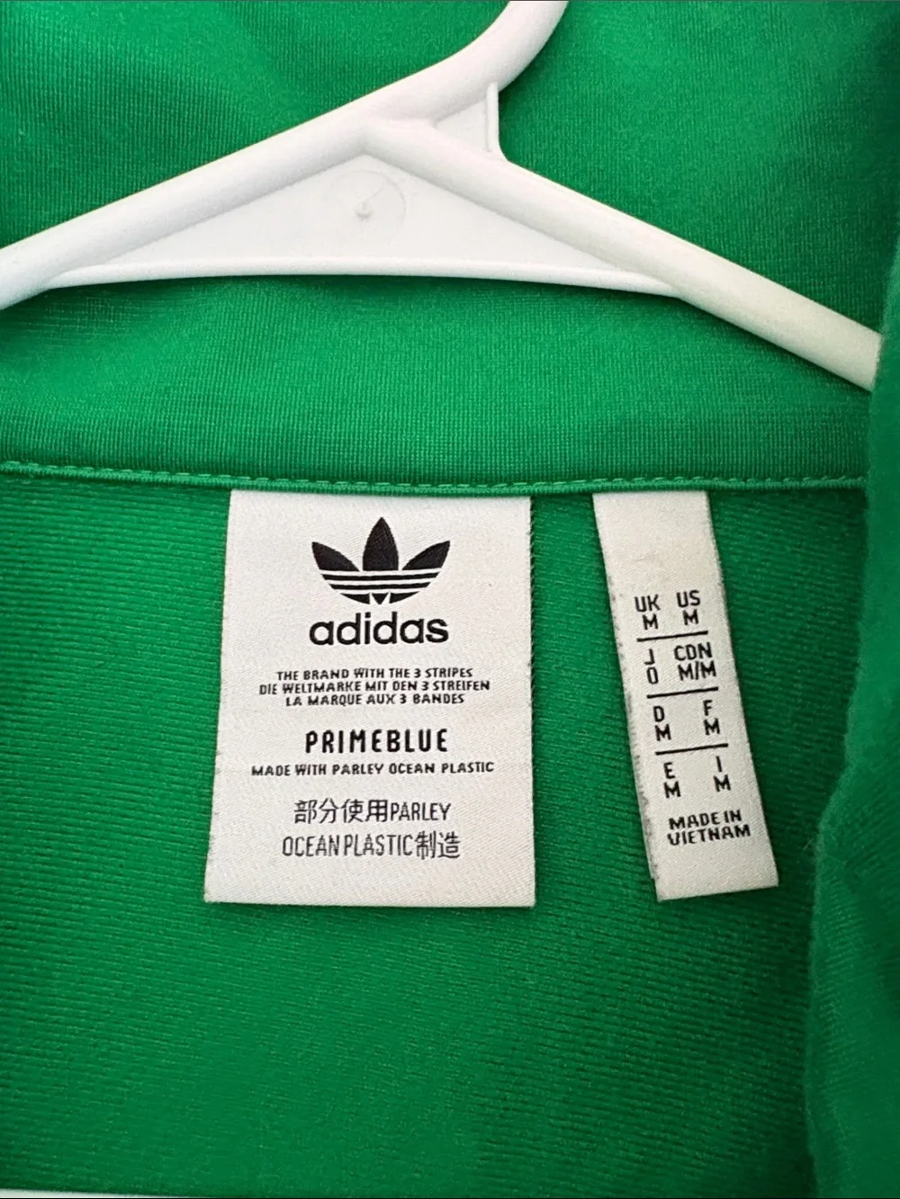 adidas Green Men Track Jacket & Joggers with White Stripes - Picture 5 of 10